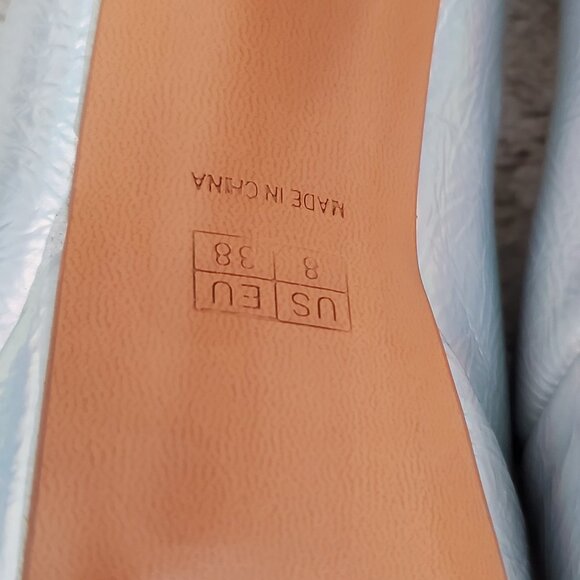 Onlymaker Holographic Peep Toe High Heel Stiletto Platform Pump - Picture 7 of 8